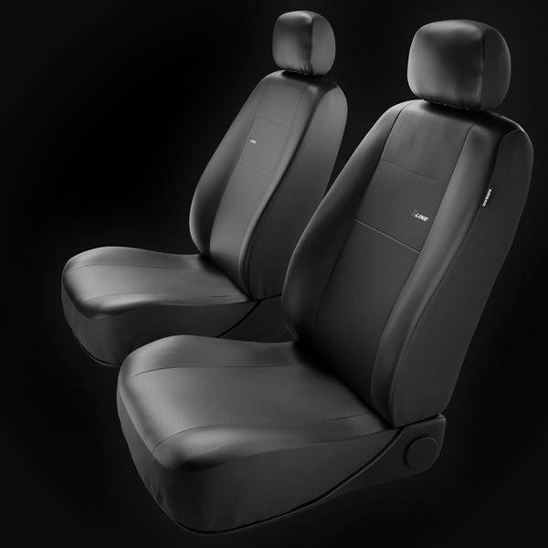 Sitzbezüge Auto für BMW X1 I, II (2009-2022) - Autositzbezüge Universal  Schonbezüge für Autositze - Auto-Dekor - X-Line - schwarz schwarz