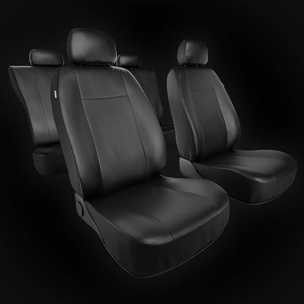 Universal Sitzbezüge Auto für Chevrolet Spark I, II (2005-2019) -  Autositzbezüge Schonbezüge für Autositze - CM-B schwarz