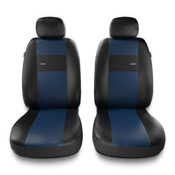 Sitzbezüge Auto für Chevrolet Trax (2013-2019) - Vordersitze Autositzbezüge  Set Universal Schonbezüge - Auto-Dekor - X-Line 1+1 - blau DG-0007