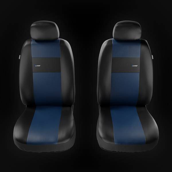 Sitzbezüge Auto für Chevrolet Trax (2013-2019) - Vordersitze Autositzbezüge  Set Universal Schonbezüge - Auto-Dekor - X-Line 1+1 - blau DG-0007
