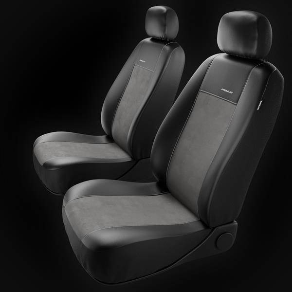 Sitzbezüge Auto für Dacia Duster I, II (2010-2019) - Autositzbezüge  Universal Schonbezüge für Autositze - Auto-Dekor - Premium - misura B -  grau schwarz-grau