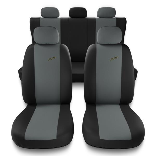 Sitzbezüge Auto für Fiat Qubo (2009-2019) - Autositzbezüge Universal  Schonbezüge für Autositze - Auto-Dekor - XR - hellgrau hellgrau