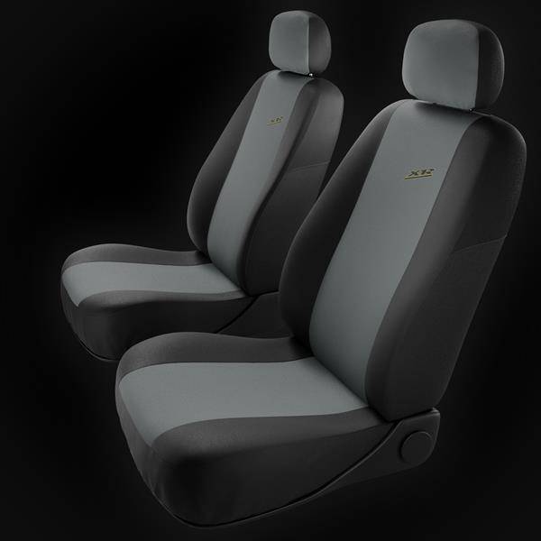 Sitzbezüge Auto für Fiat Qubo (2009-2019) - Autositzbezüge Universal  Schonbezüge für Autositze - Auto-Dekor - XR - hellgrau hellgrau