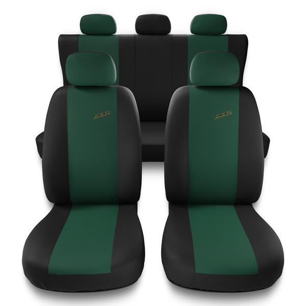 Sitzbezüge Auto für Fiat Sedici (2006-2014) - Autositzbezüge Universal  Schonbezüge für Autositze - Auto-Dekor - XR - grün DG-0008