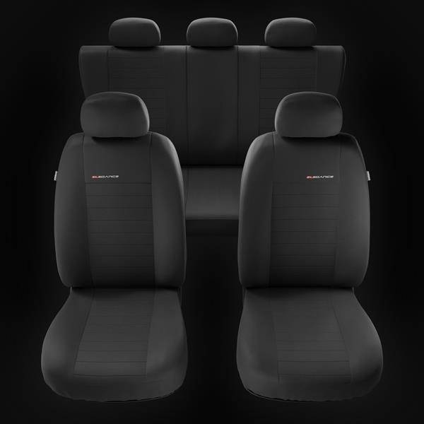 Sitzbezüge Schonbezüge Ford Fiesta III schwarz-rot NO25 komplett