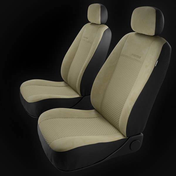 Sitzbezüge Auto für Ford Fiesta MK5, MK6, MK7, MK8 (1999-2019) - Autositzbezüge  Universal Schonbezüge für Autositze - Auto-Dekor - Prestige - beige beige