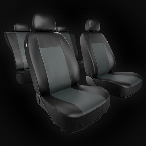 Sitzbezüge Auto für Ford Focus I, II, III, IV (1998-2019) - Autositzbezüge  Universal Schonbezüge für Autositze - Auto-Dekor - Comfort - grau DG-0074