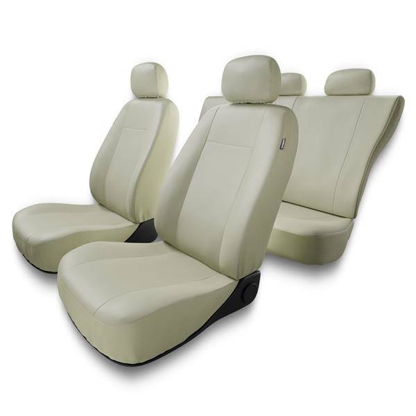 Sitzbezüge Auto für Ford Ka I, II, III (1996-2016) - Autositzbezüge  Universal Schonbezüge für Autositze - Auto-Dekor - Comfort Plus - beige