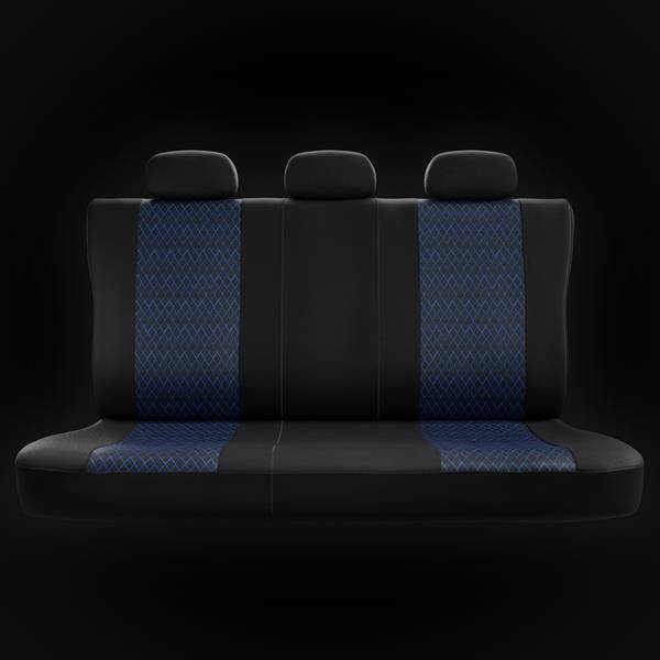 Sitzbezüge Auto für Ford Kuga I, II (2008-2019) - Autositzbezüge Universal  Schonbezüge für Autositze - Auto-Dekor - Profi - blau DG-0007