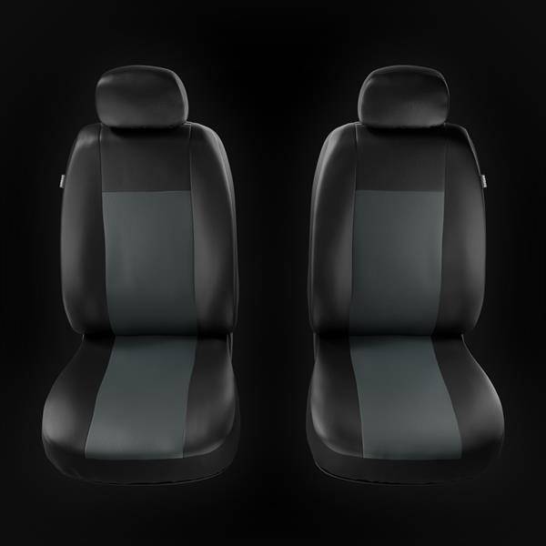 Sitzbezüge Auto für Hyundai i20 I, II (2008-2019) - Vordersitze  Autositzbezüge Set Universal Schonbezüge - Auto-Dekor - Comfort 1+1 - grau  DG-0074