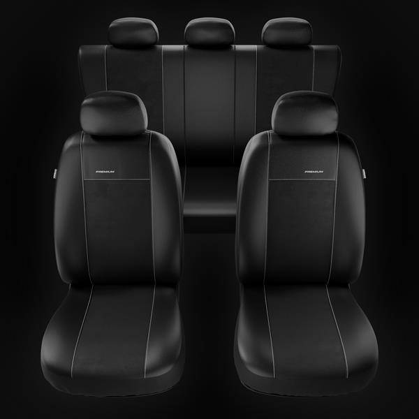 Sitzbezüge Auto für Hyundai i30 I, II, III (2007-2019) - Autositzbezüge  Universal Schonbezüge für Autositze - Auto-Dekor - Premium - misura A -  schwarz schwarz