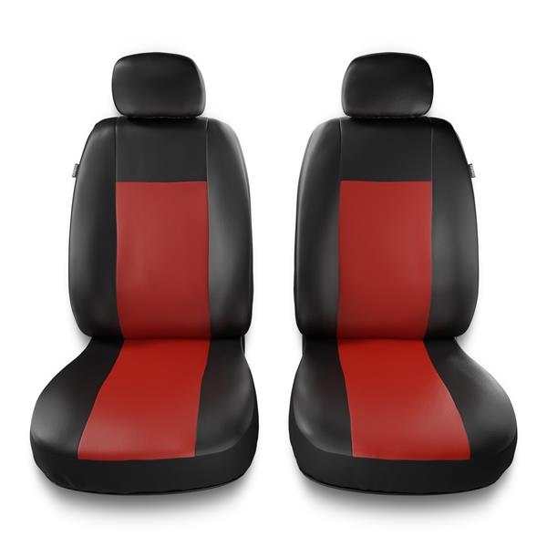 Cungko Sitzbezüge Auto Universal Set Zubehör für Mazda 2 Mazda2 2007-2019  CX3 CX-3 2015-2021 Autositzbezüge Wasserdichtes Leder.Rot