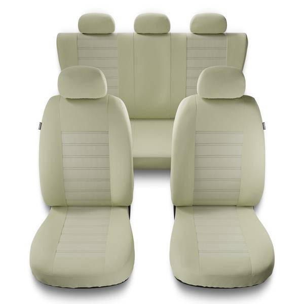 Sitzbezüge Auto für Kia Ceed I, II, III (2006-2019) - Autositzbezüge  Universal Schonbezüge für Autositze - Auto-Dekor - Modern - MG-3 (beige)  MG-3 (beige)