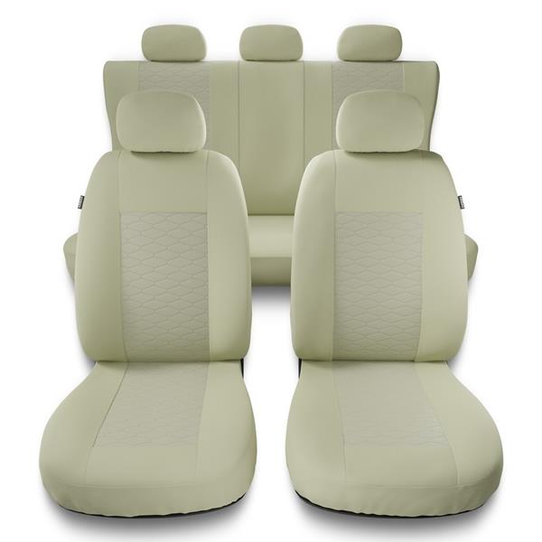 Sitzbezüge Auto für Kia Optima I, II (2010-2019) - Autositzbezüge Universal  Schonbezüge für Autositze - Auto-Dekor - Modern - MP-3 (beige) MP-3 (beige)