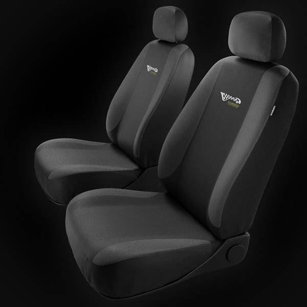 Sitzbezüge Auto für Kia Picanto I, II, III (2004-2019) - Autositzbezüge  Universal Schonbezüge für Autositze - Auto-Dekor - Tuning - dunkelgrau  dunkelgrau