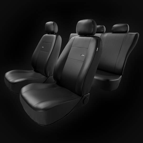 Sitzbezüge Auto für Kia Stinger (2017-2019) - Autositzbezüge Universal  Schonbezüge für Autositze - Auto-Dekor - X-Line - schwarz schwarz