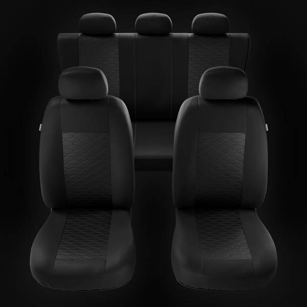 Sitzbezüge Auto für Kia Stonic (2017-2019) - Autositzbezüge Universal  Schonbezüge für Autositze - Auto-Dekor - Modern - MP-1 (schwarz) MP-1  (schwarz)