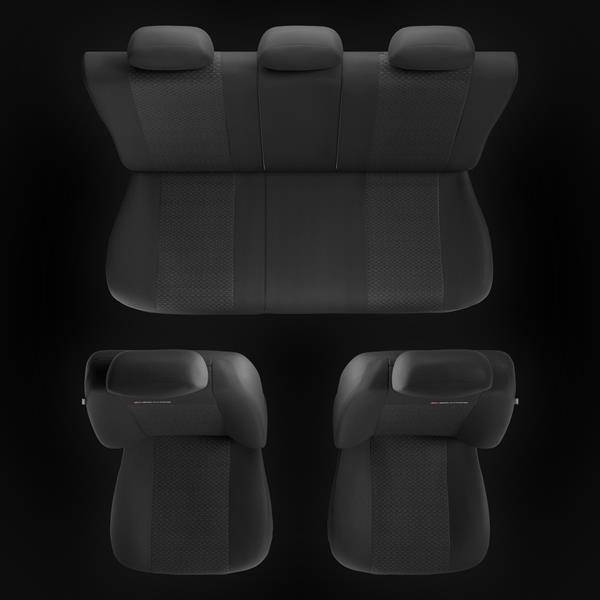 Sitzbezüge Auto für Kia Venga (2009-2019) - Autositzbezüge Universal  Schonbezüge für Autositze - Auto-Dekor - Elegance - P-3 P-3