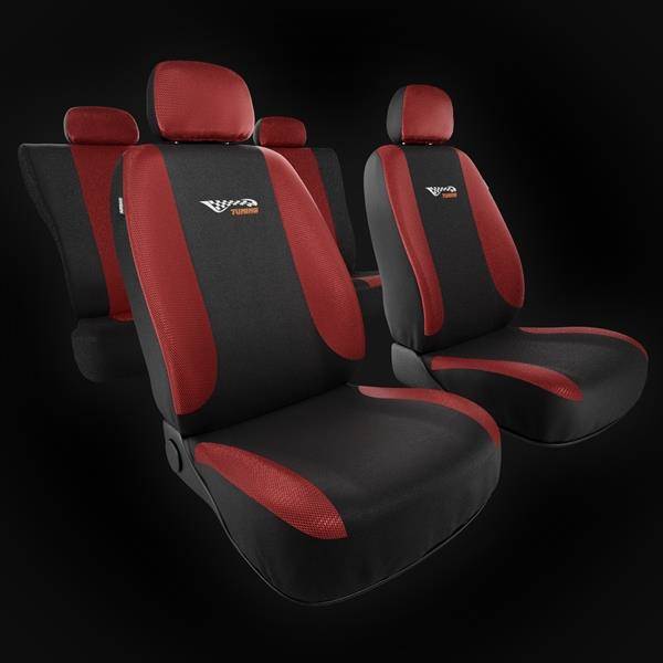 Auto Sitzbezüge Sitzbezug Schonbezüge Rot für Mercedes C W202 W203  Vordersitze