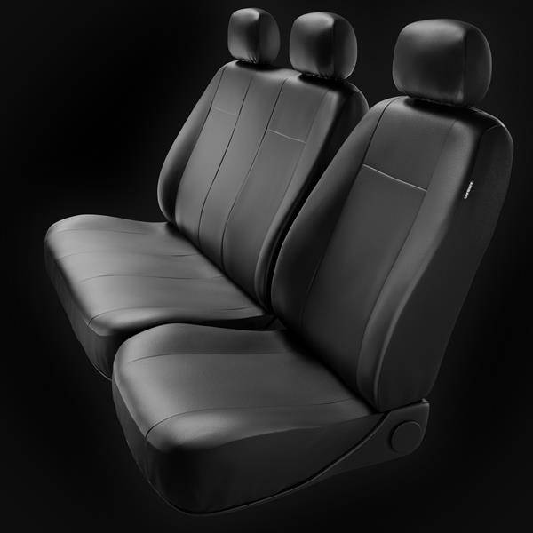 Sitzbezüge Schonbezüge für Audi A4 Avant(B8) schwarz-grau V17 Vordersitze