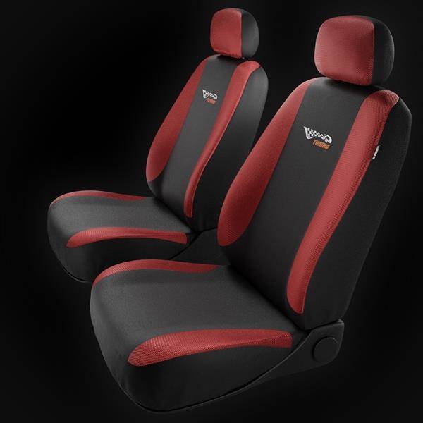 Sitzbezüge Auto für Mitsubishi Space Star (2014-2019) - Autositzbezüge  Universal Schonbezüge für Autositze - Auto-Dekor - Tuning - rot rot