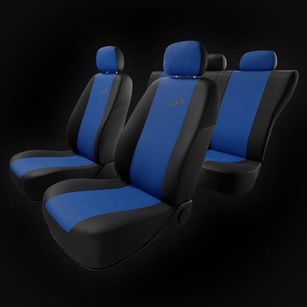 Sitzbezüge Auto für Nissan Juke (2010-2019) - Autositzbezüge Universal  Schonbezüge für Autositze - Auto-Dekor - XR - blau DG-0007