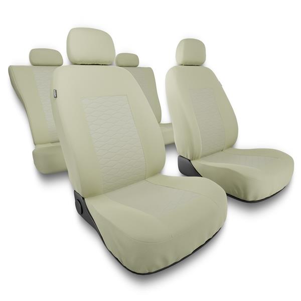 Sitzbezüge Auto für Renault Kangoo I, II (1997-2019) - Autositzbezüge  Universal Schonbezüge für Autositze - Auto-Dekor - Modern - MP-3 (beige)  MP-3 (beige)