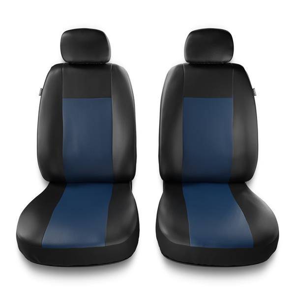 Sitzbezüge Auto für Seat Alhambra I, II (1996-2019) - Vordersitze Autositzbezüge  Set Universal Schonbezüge - Auto-Dekor - Comfort 1+1 - blau DG-0007