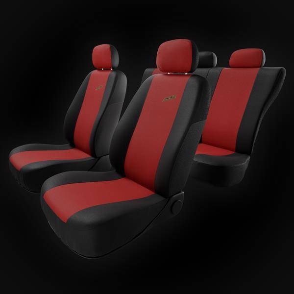 Sitzbezüge Auto für Seat Arona (2017-2019) - Autositzbezüge Universal  Schonbezüge für Autositze - Auto-Dekor - XR - rot rot