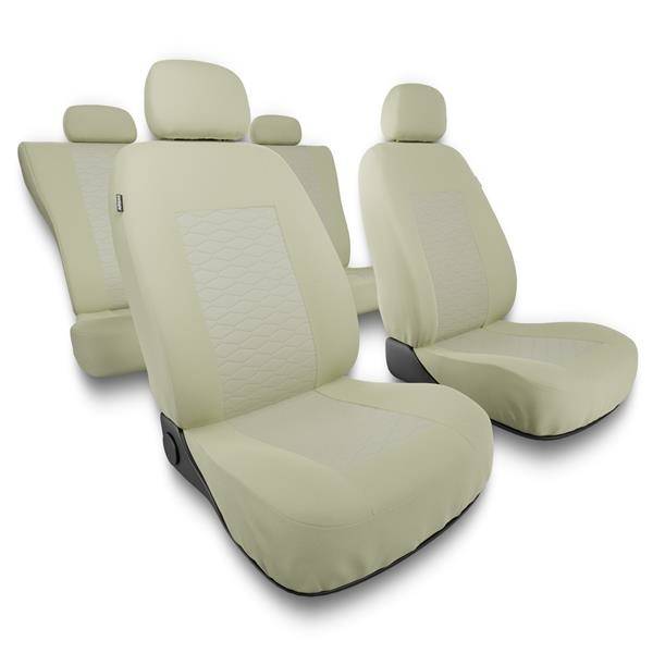 Sitzbezüge Auto für Seat Leon I, II, III (1999-2019) - Autositzbezüge  Universal Schonbezüge für Autositze - Auto-Dekor - Sport Line - rot rot