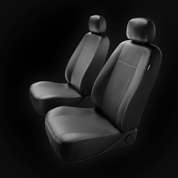 Sitzbezüge Auto für Skoda Roomster (2006-2015) - Vordersitze Autositzbezüge  Set Universal Schonbezüge - Auto-Dekor - Comfort 1+1 - schwarz schwarz