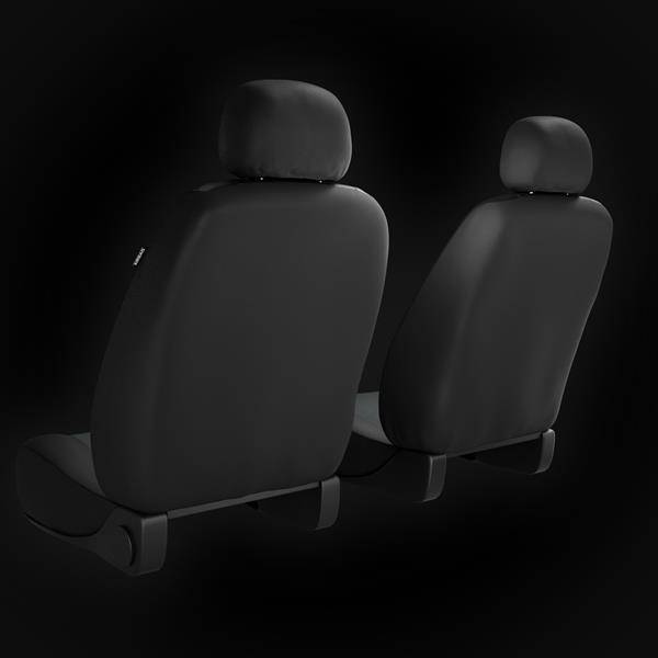 Sitzbezüge Sitzbezug Schonbezüge für Skoda Fabia Dunkelgrau Sportline Set 