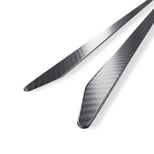 Zierleisten aus Stahl für Skoda Superb II 3T FL Liftback (5 Türen) -  (2013-2015) - Croni - W - schwarz (Folie Carbon) W - schwarz (Folie Carbon)