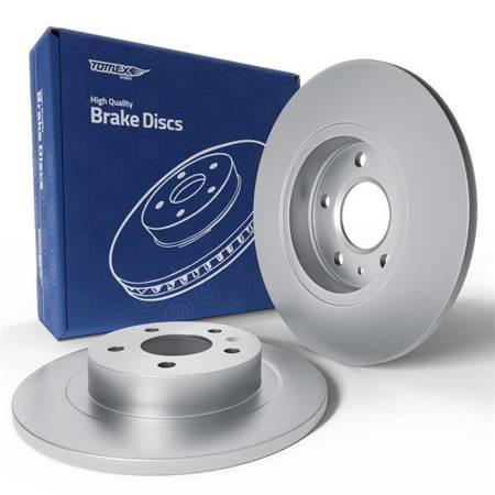 2x Bremsscheiben für Chevrolet Trax Crossover (2012-2022) - voll - 268mm - Tomex - TX 72-65 (Hinterachse)