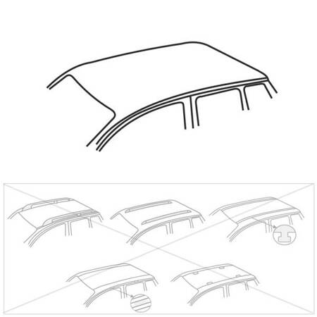 Alu-Dachträger für Citroen C4 Picasso II MPV (2014-2018) - silbern Dachträger Dachgepäckträger - Amos - K-X - Aero - ohne Montagelemente