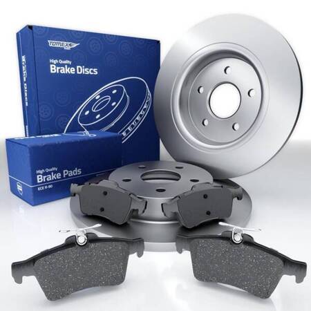 Bremsbeläge + Bremsscheiben für Ford C-Max I MPV (2007-2010) - Tomex - TX 14-28 + TX 71-75 (Hinterachse)