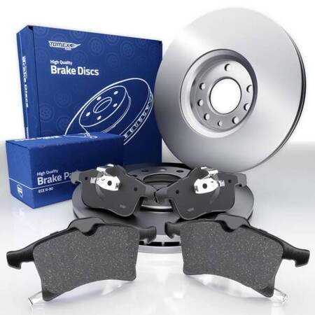 Bremsbeläge + Bremsscheiben für Opel Astra H GTC Hatchback (2005-2010) - Tomex - TX 13-00 + TX 72-03 (Vorderachse)