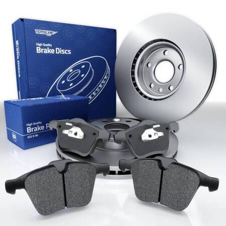 Bremsbeläge + Bremsscheiben für Volvo XC70 II Crossover (2007-2016) - Tomex - TX 16-64 + TX 71-56 (Vorderachse)