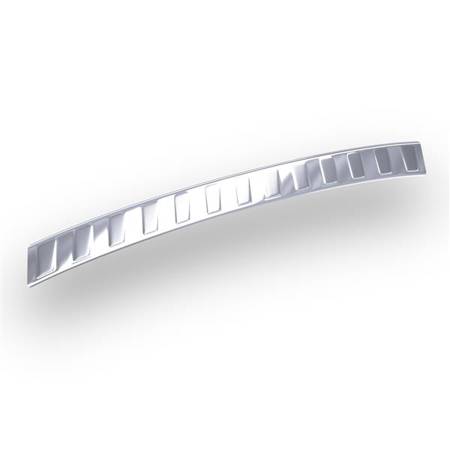 Hintere Stoßstangenleiste aus Stahl für Citroen C4 Grand Picasso I MPV (5 Türen) - (2007-2013) - Croni - Trapez - silber (Satin)