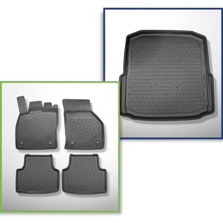 Set: TPE-Teppiche + Kofferraummatte für Skoda Octavia III 5E Liftback (02.2013-05.2020) - Aristar - Cool liner