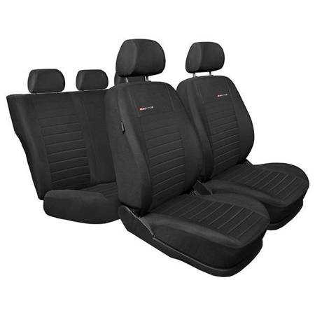 Set: teppiche aus velours (5-Sitzer) + maßgeschneiderte sitzbezüge für Ford  Transit Connect II Van (2014-2020) – Elegance P-4