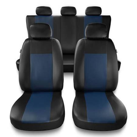 Sitzbezüge Auto für Audi A3 8L, 8P, 8V (1996-2019) - Autositzbezüge Universal Schonbezüge für Autositze - Auto-Dekor - Comfort - blau