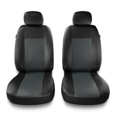 Sitzbezüge Auto für Fiat Sedici (2006-2014) - Vordersitze Autositzbezüge Set Universal Schonbezüge - Auto-Dekor - Comfort 1+1 - grau