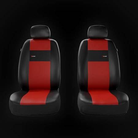 Sitzbezüge Auto für Seat Arona (2017-2019) - Vordersitze Autositzbezüge Set  Universal Schonbezüge - Auto-Dekor - X-Line 1+1 - rot rot