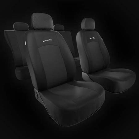 Sitzbezüge Sitzbezug Schonbezüge für Ford Ka Dunkelgrau Sportline Komplettset 