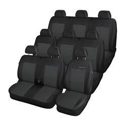 Maßgeschneiderte Sitzbezüge für Toyota ProAce II Van (2016-....) 9 Sitzer) - Autositzbezüge Schonbezüge für Autositze - Auto-Dekor - Elegance - P-1