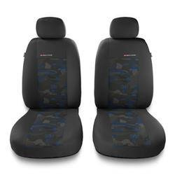 Sitzbezüge Auto für Audi A6 C4, C5, C6, C7, C8 (1994-2019) - Vordersitze Autositzbezüge Set Universal Schonbezüge - Auto-Dekor - Elegance 1+1 - blau