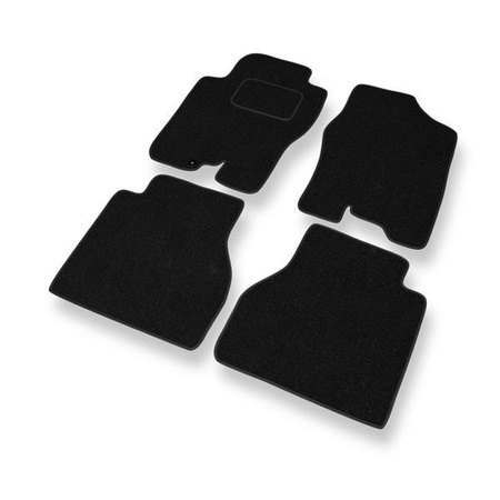 Fußmatten Auto für Nissan Navara D40 (2005-2014) - Nadelfilzmatten schwarze Automatten Autoteppiche - DGS Autodywan