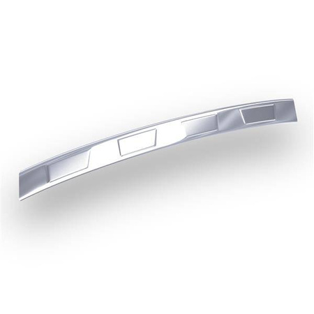 Hintere Stoßstangenleiste aus Stahl für Jaguar XF II X260 Sportbrake (5 Türen) - (2015-....) - Croni - 4 Trapez - silber (Satin)