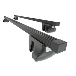 Stahl-Dachträger für Isuzu D-max Pick-Up (2012-2020) - schwarz Dachträger Dachgepäckträger - Amos - Alfa - O - reling